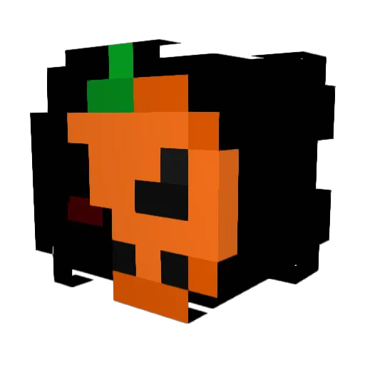 Helqing Minecraft avatar head, 3D render