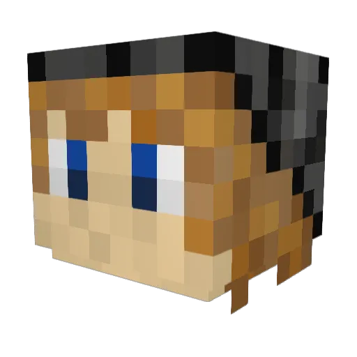 Helrik24 Minecraft avatar head, 3D render