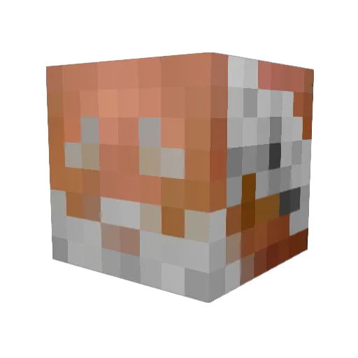 Helstrup Minecraft avatar head, 3D render