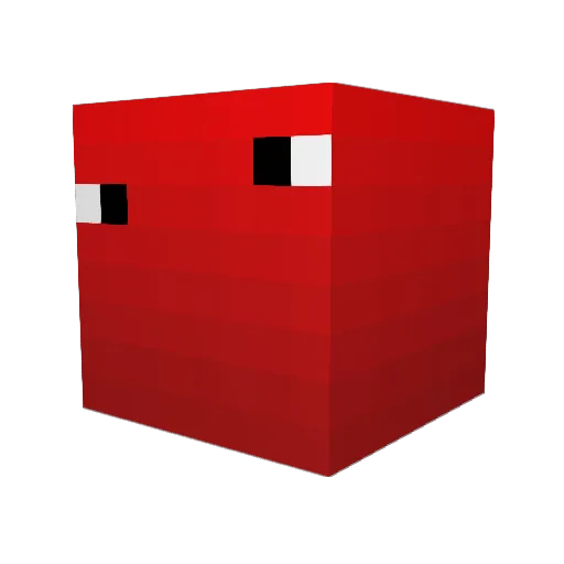 HelterShulker Minecraft avatar head, 3D render