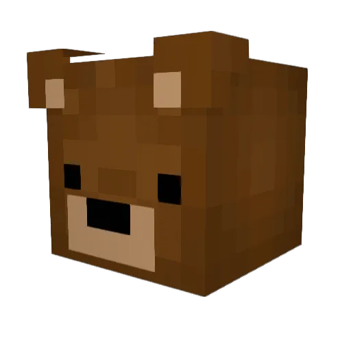 Heltsik Minecraft avatar head, 3D render
