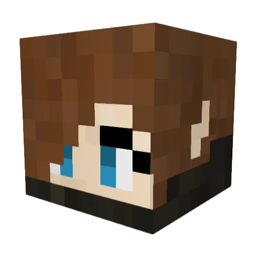 Helvindar Minecraft avatar head, 3D render
