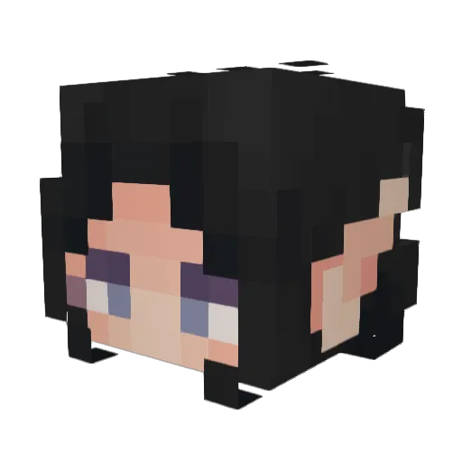 Helvor Minecraft avatar head, 3D render
