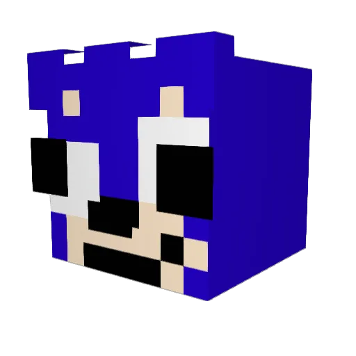 Helwp Minecraft avatar head, 3D render