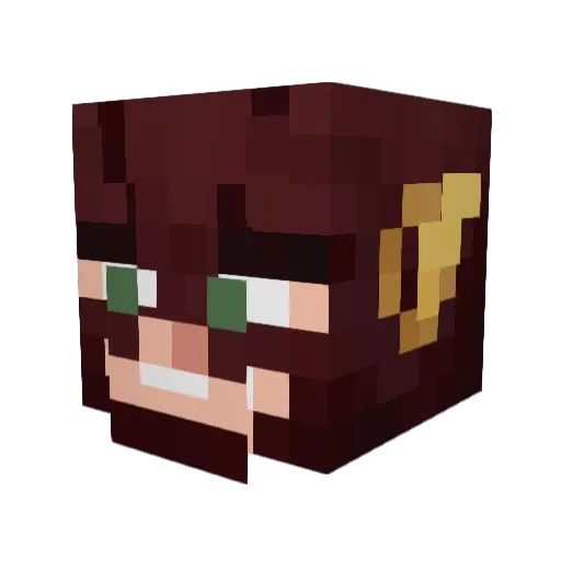 Helzer55 Minecraft avatar head, 3D render
