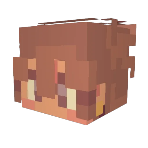 HemaOntbijtje Minecraft avatar head, 3D render