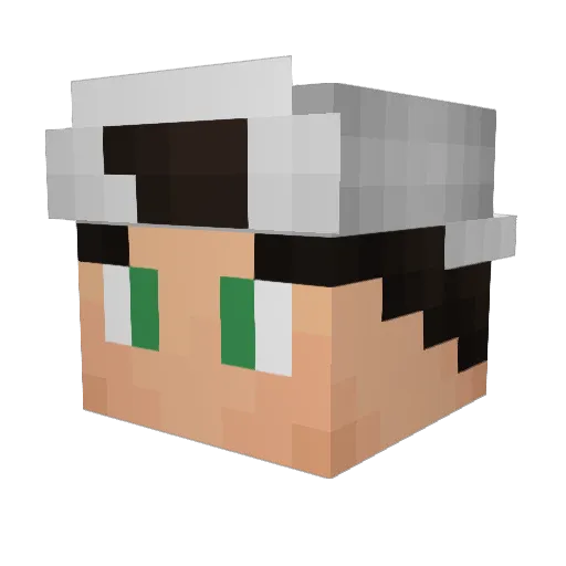 Hemboy Minecraft avatar head, 3D render