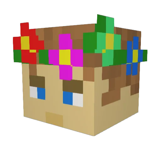 Hemhaus Minecraft avatar head, 3D render