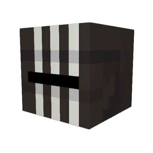 Hemikota Minecraft avatar head, 3D render