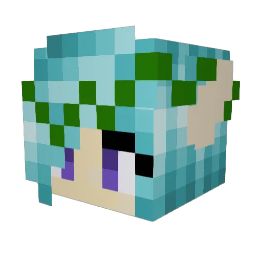 Hemlock_Wreath Minecraft avatar head, 3D render