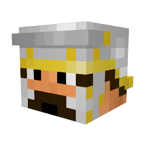Hemlor Minecraft avatar head, 3D render