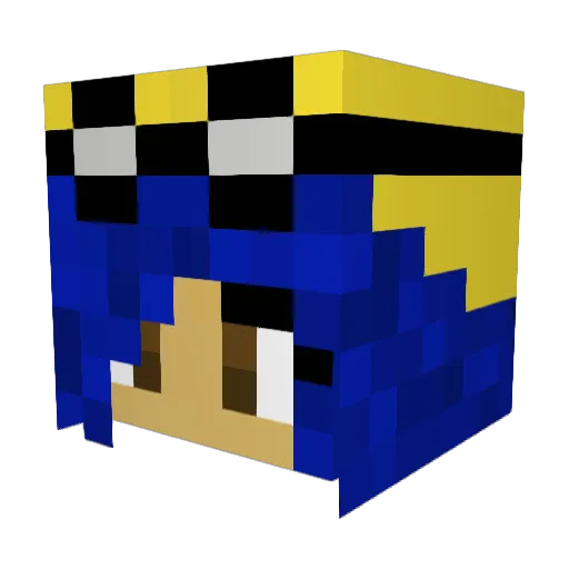 Hemm006 Minecraft avatar head, 3D render
