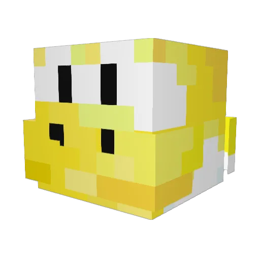 Hemmisar Minecraft avatar head, 3D render