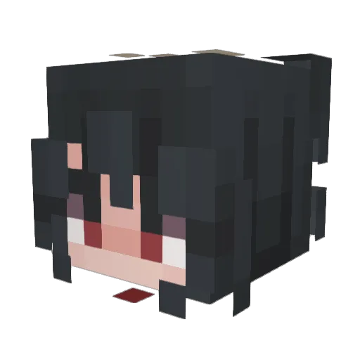 Hemotive Minecraft avatar head, 3D render