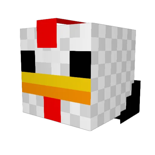 Hempa112 Minecraft avatar head, 3D render