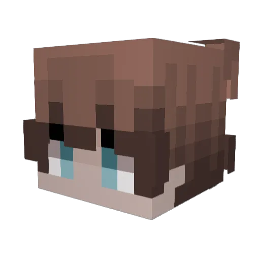 Hempel_ Minecraft avatar head, 3D render