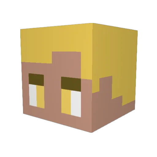 HemraldNotFound Minecraft avatar head, 3D render