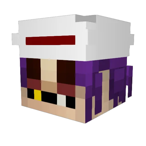 Hemson1337 Minecraft avatar head, 3D render