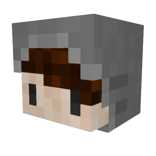 HenToro Minecraft avatar head, 3D render