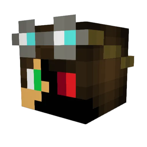 Hen_Craft1 Minecraft avatar head, 3D render
