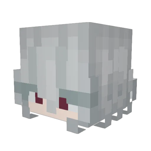 Hen_Gen_Ji_Zai Minecraft avatar head, 3D render