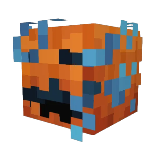 Henderk Minecraft avatar head, 3D render