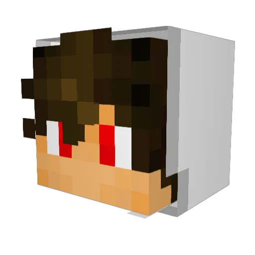 Hendi_kun Minecraft avatar head, 3D render