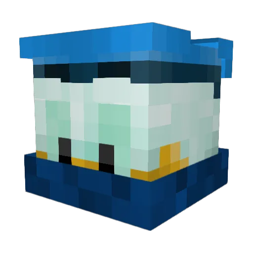 Hendriik Minecraft avatar head, 3D render