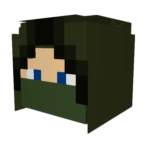 Hendrik13 Minecraft avatar head, 3D render