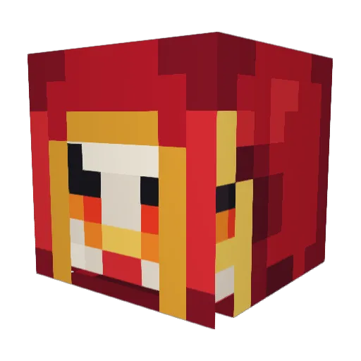 Hendriksdf4 Minecraft avatar head, 3D render