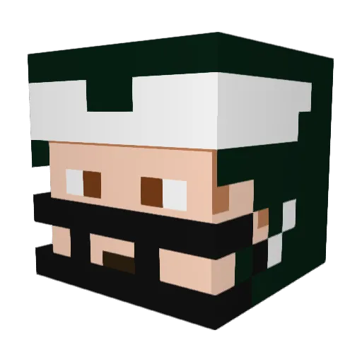 Hendrikson97 Minecraft avatar head, 3D render