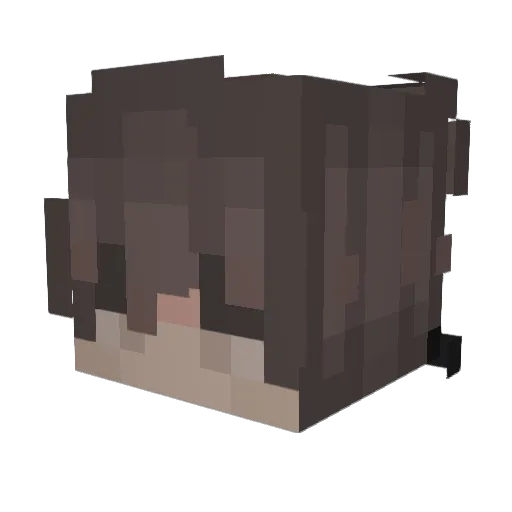 HendrixYe Minecraft avatar head, 3D render