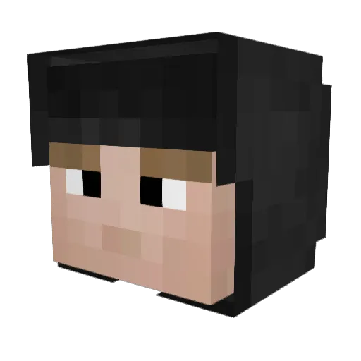 Hendysmp Minecraft avatar head, 3D render