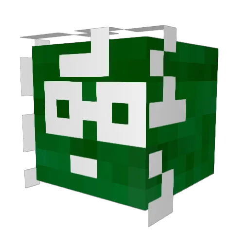 Henereye Minecraft avatar head, 3D render