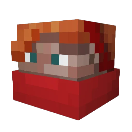 Henerzz99 Minecraft avatar head, 3D render