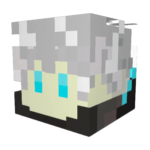 HengZhi Minecraft avatar head, 3D render