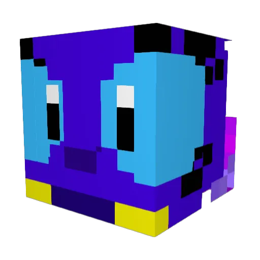 Hengeko Minecraft avatar head, 3D render