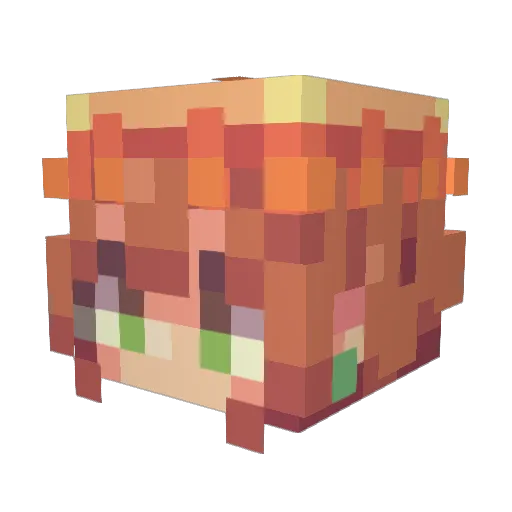 Hengestone Minecraft avatar head, 3D render
