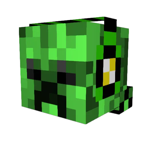 Hengree3 Minecraft avatar head, 3D render