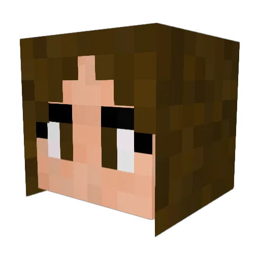 Hengstiii Minecraft avatar head, 3D render