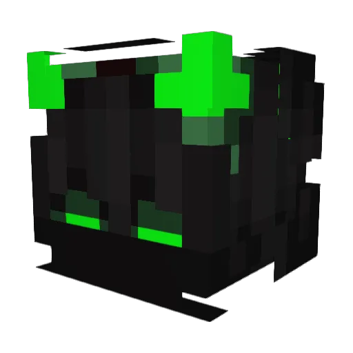 HeniuDamian Minecraft avatar head, 3D render