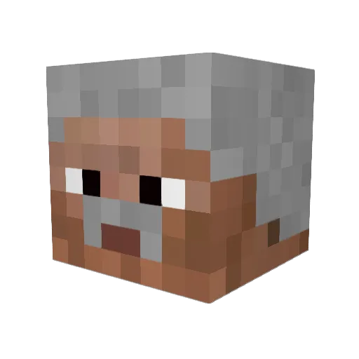 Henk55 Minecraft avatar head, 3D render