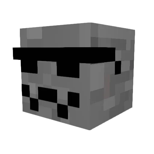 HenkOnTheRock_ Minecraft avatar head, 3D render