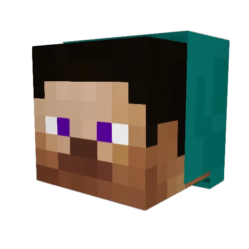 HenkTR Minecraft avatar head, 3D render