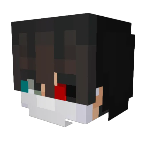 Henk_O Minecraft avatar head, 3D render