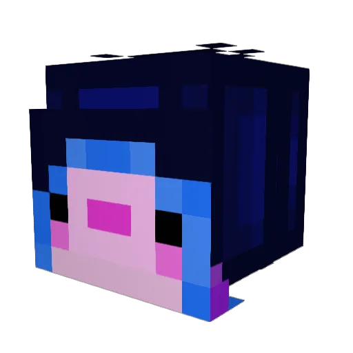 Henkermen Minecraft avatar head, 3D render