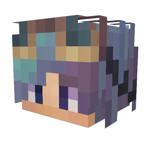 Henkka12 Minecraft avatar head, 3D render