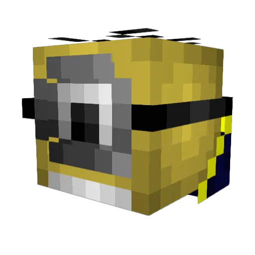 Henlie03 Minecraft avatar head, 3D render