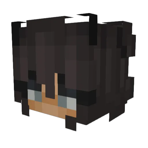 Henna88 Minecraft avatar head, 3D render