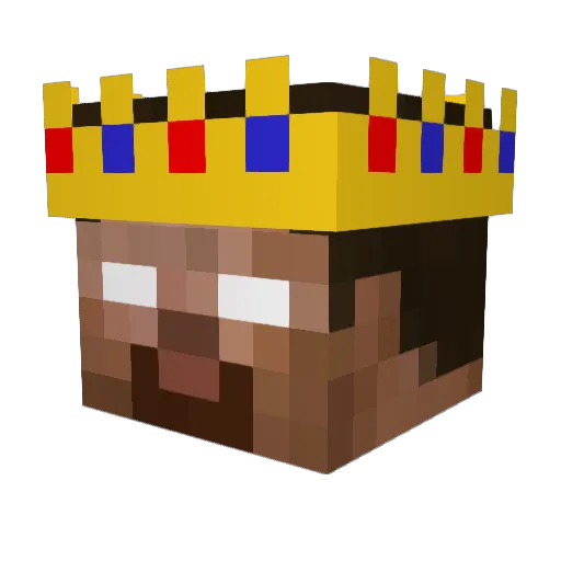 HennaCraft Minecraft avatar head, 3D render